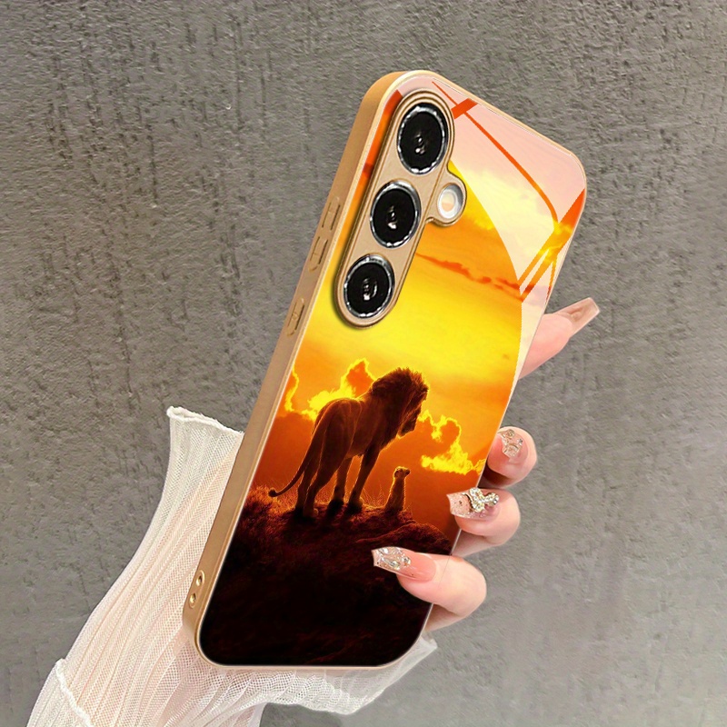 Samsung Galaxy S24 - Twilight lioness and little lion patterned