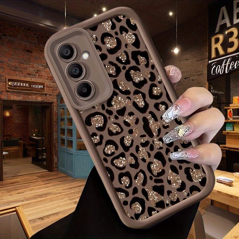 Samsung Galaxy S24 - Leopard Print Soft Silicone Phone Case