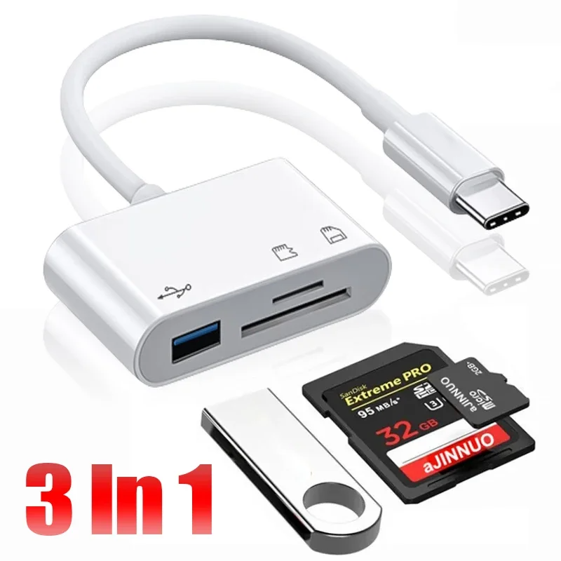 3 In 1 Type-c To USB C A OTG A - đánh giá và giá Usb Hub Type C