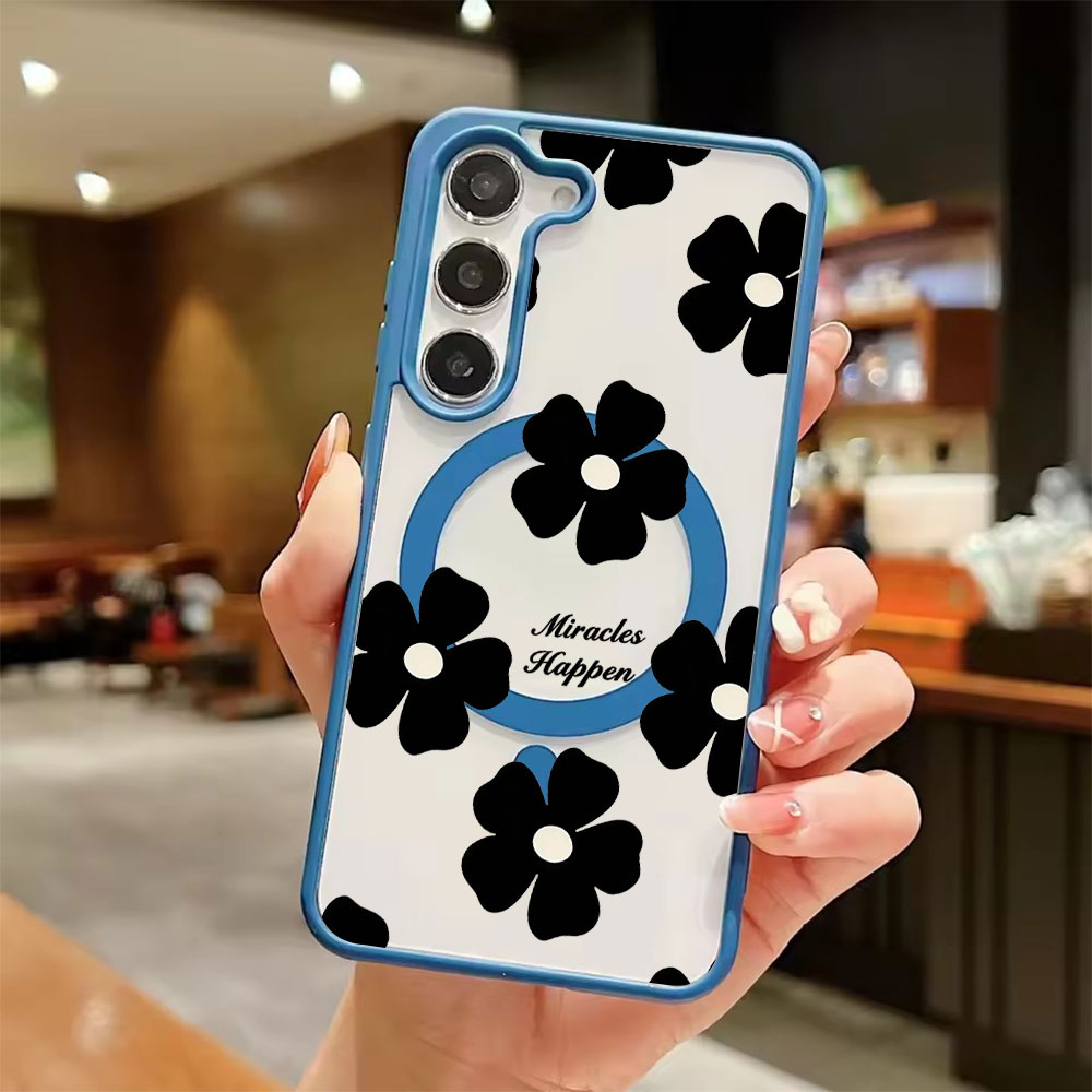 Black Flower Personalized Prin - đánh giá và giá Samsung Galaxy S24